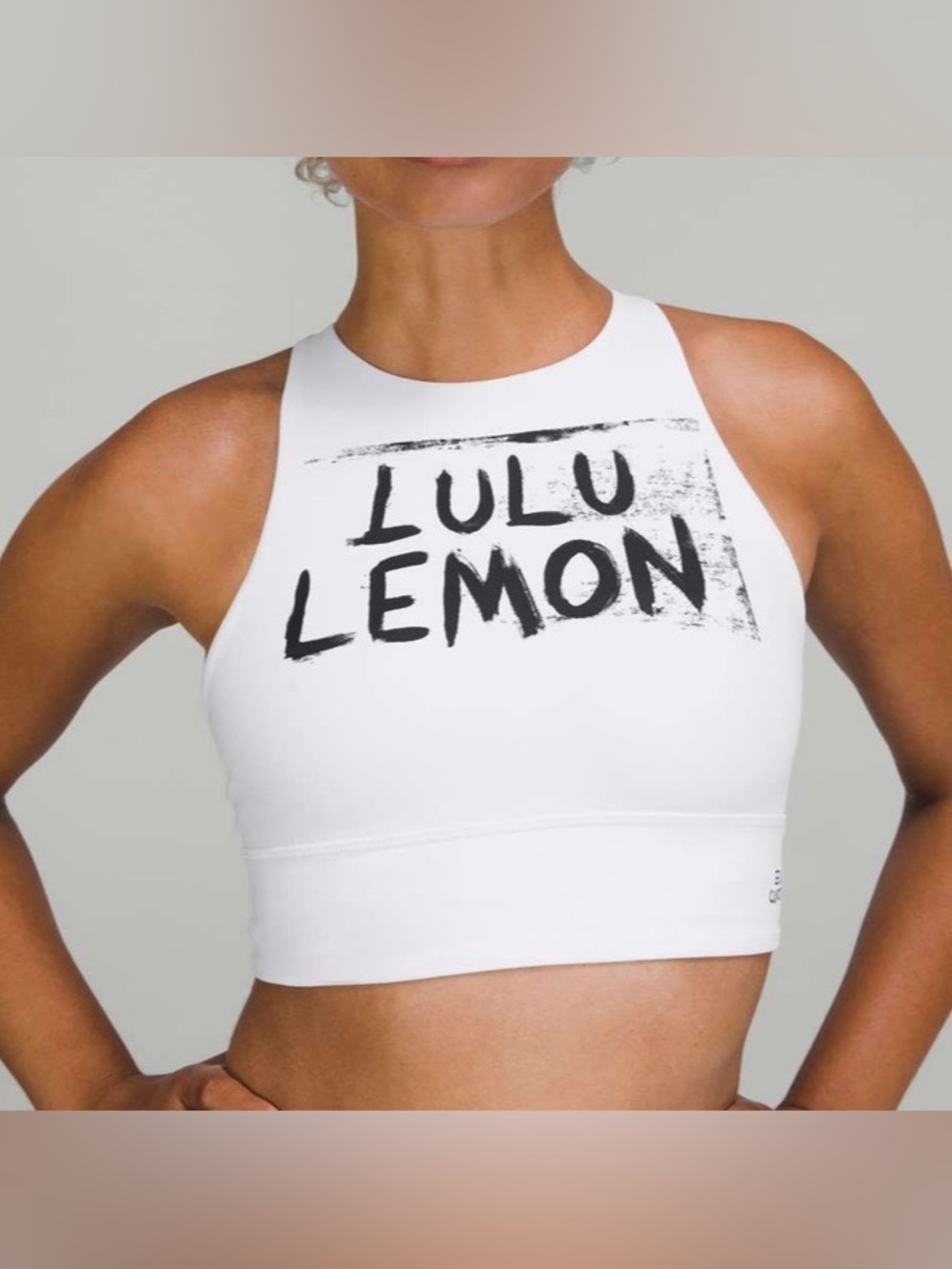 LULULEMON x Ed Curtis Energy High Neck Longline Bra EUC